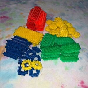 Vintage Playskool Bristle Blocks